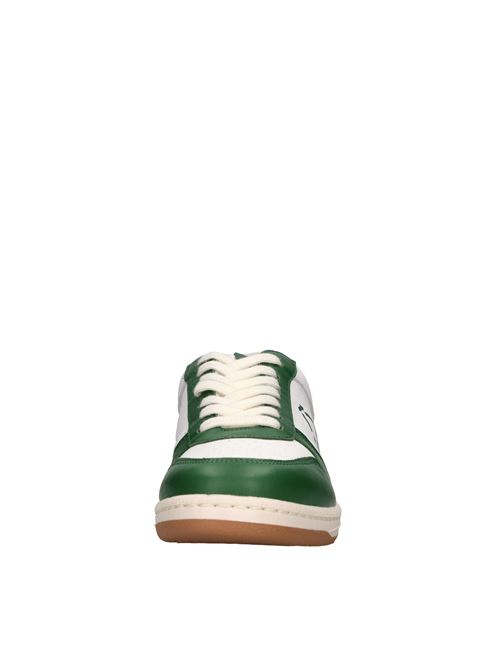 Sneakers in pelle ed ecopelle PAP | PAPU002 035BIANCO-VERDE